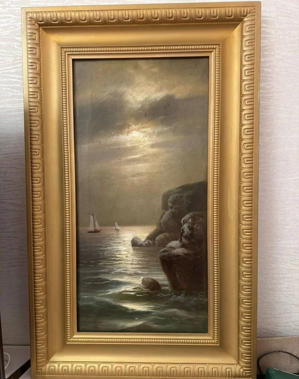 картина море ночь